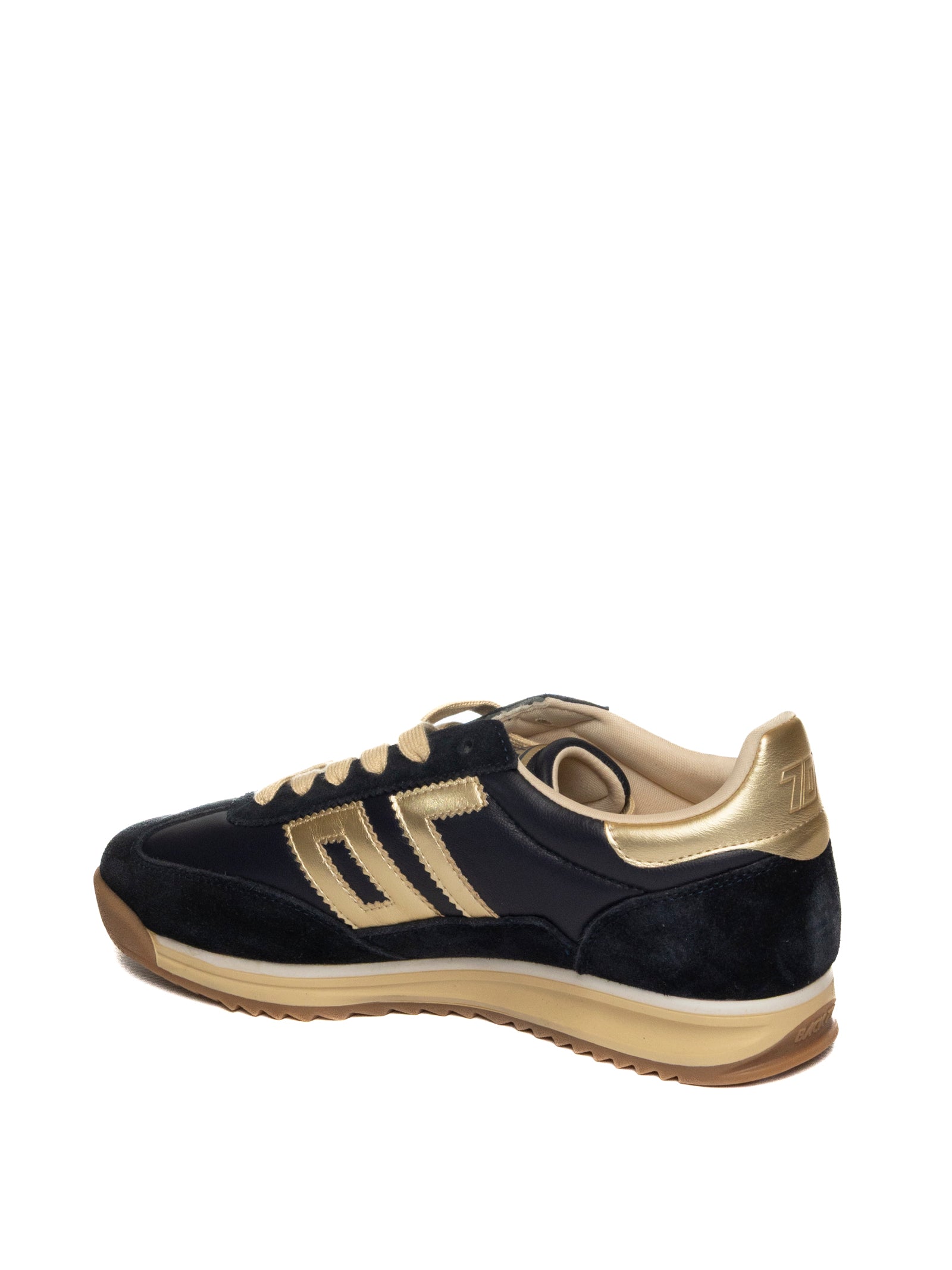 BACK 70 Sneaker jogger blu JOGGER PELLE.N03-NAVY