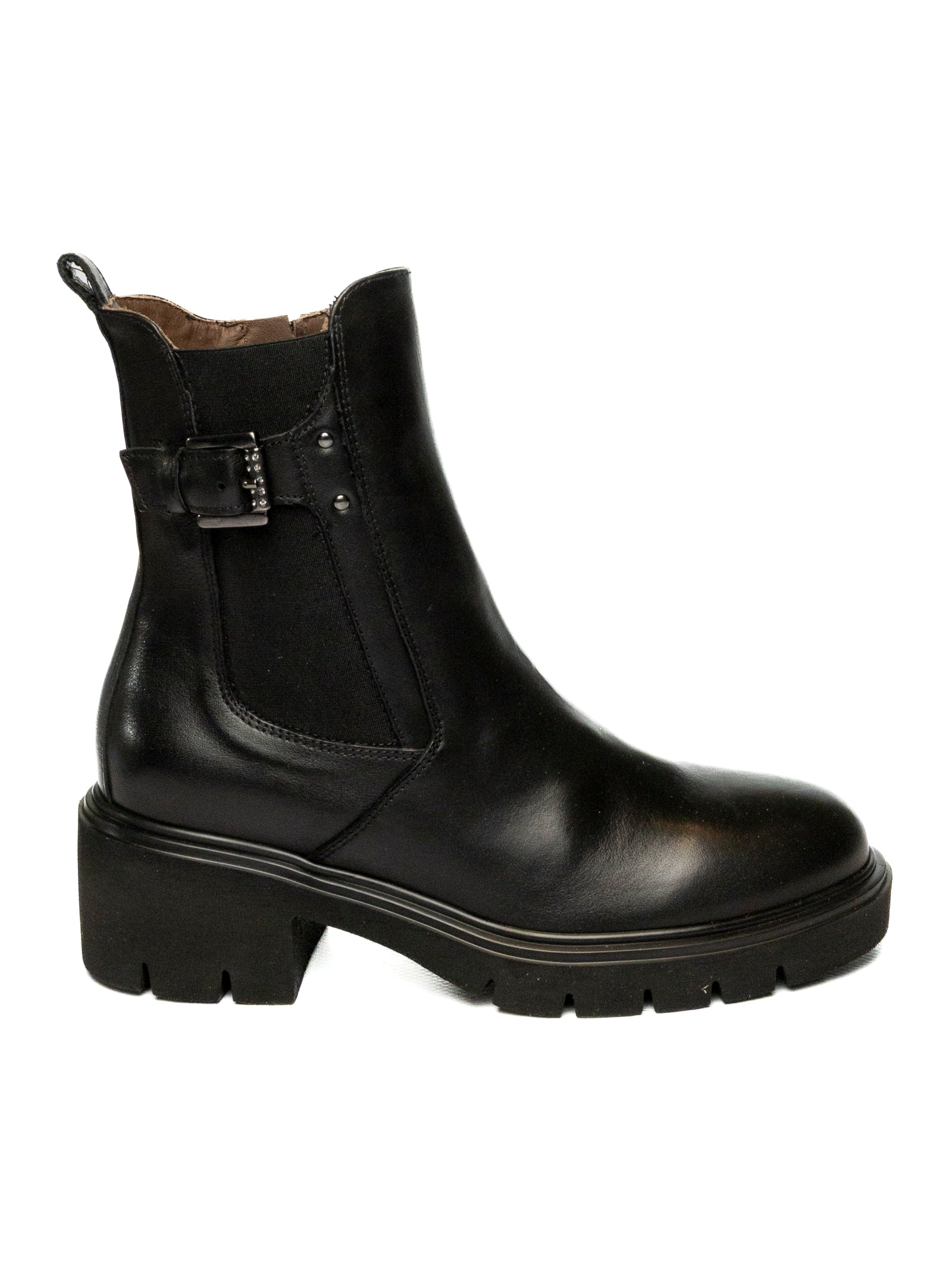 NERO GIARDINI Tronchetto pelle nero 514814 SAGAR-NERO