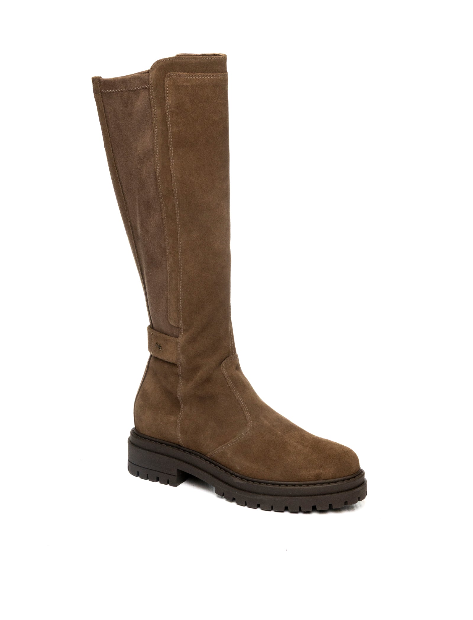 NERO GIARDINI Stivale camoscio taupe 514843 VELOUR-SPAGO