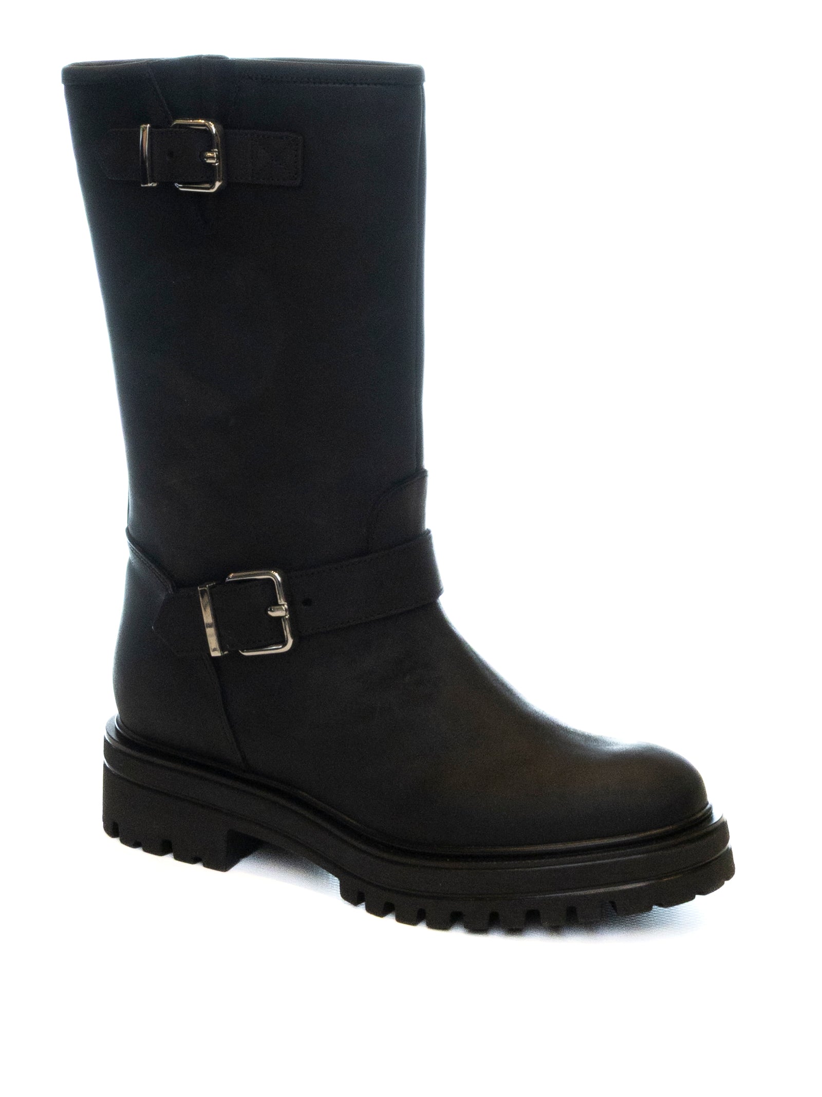VSL Stivale fibbie pelle nero 7883 DOUGLAS-NERO