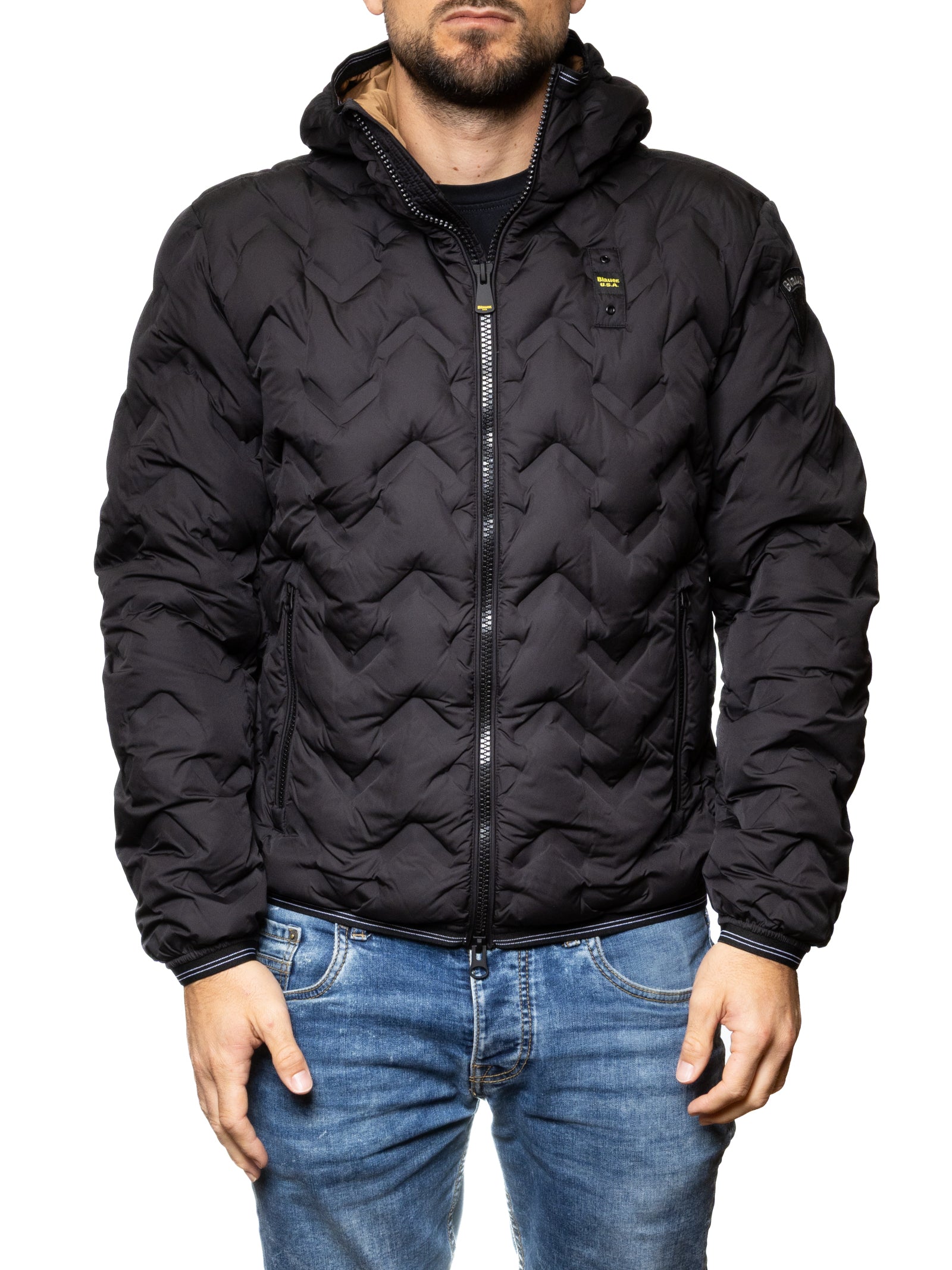 BLAUER Piumino piery nero C03233 PIERY-999TB