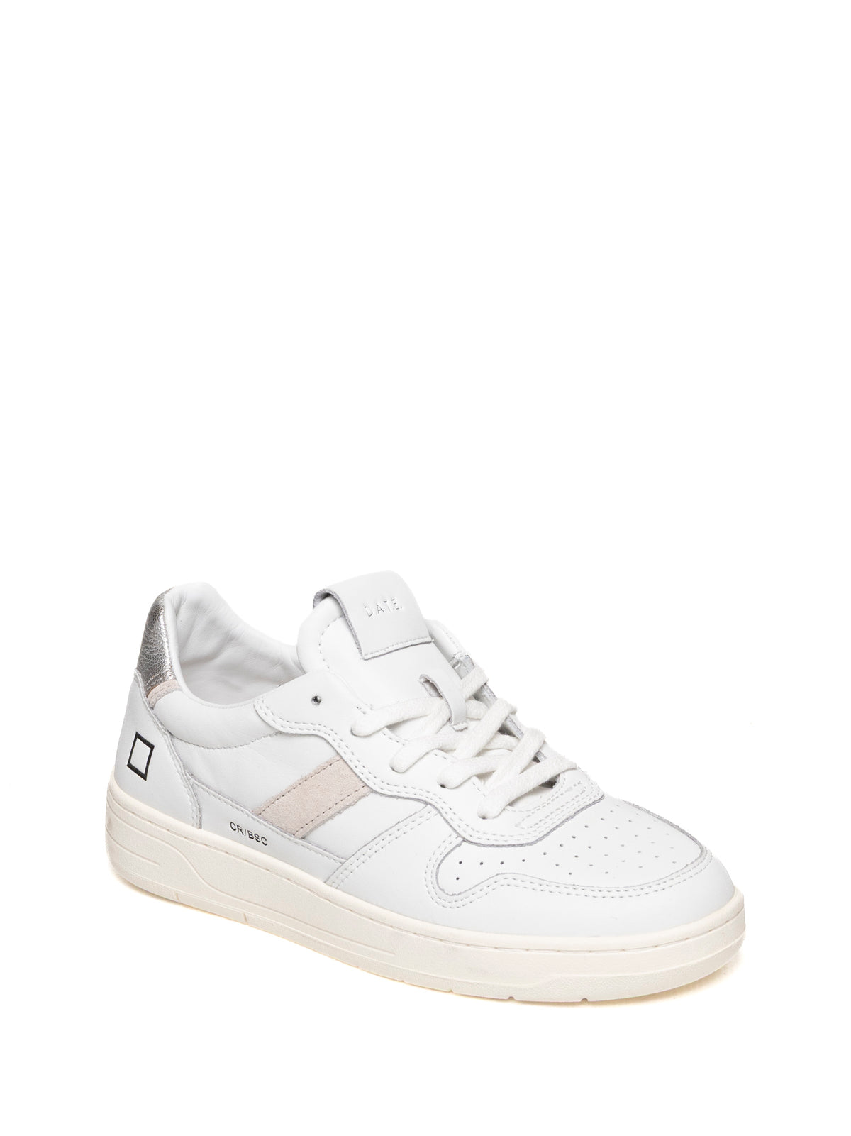 D.A.T.E. COURT 2.0 D CALF-WHT/SILV