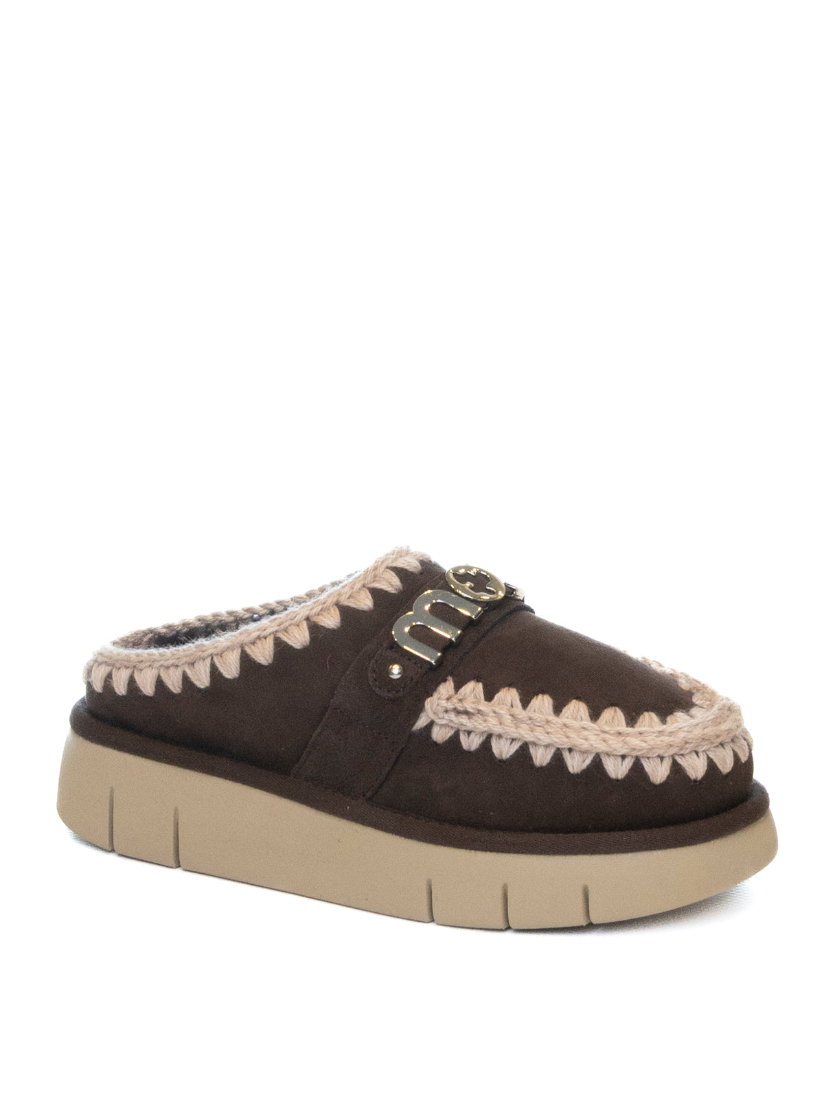 MOU Clog bounce mocha BOUNCE CLOG METAL LOGO 531001A-MOCHA