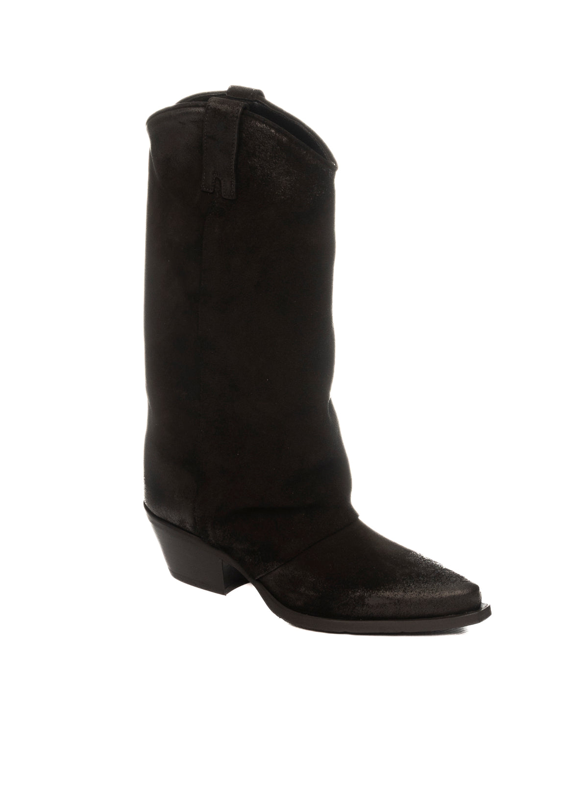 UP44 stivale texano ingrassato nero DX909 INGR-NERO