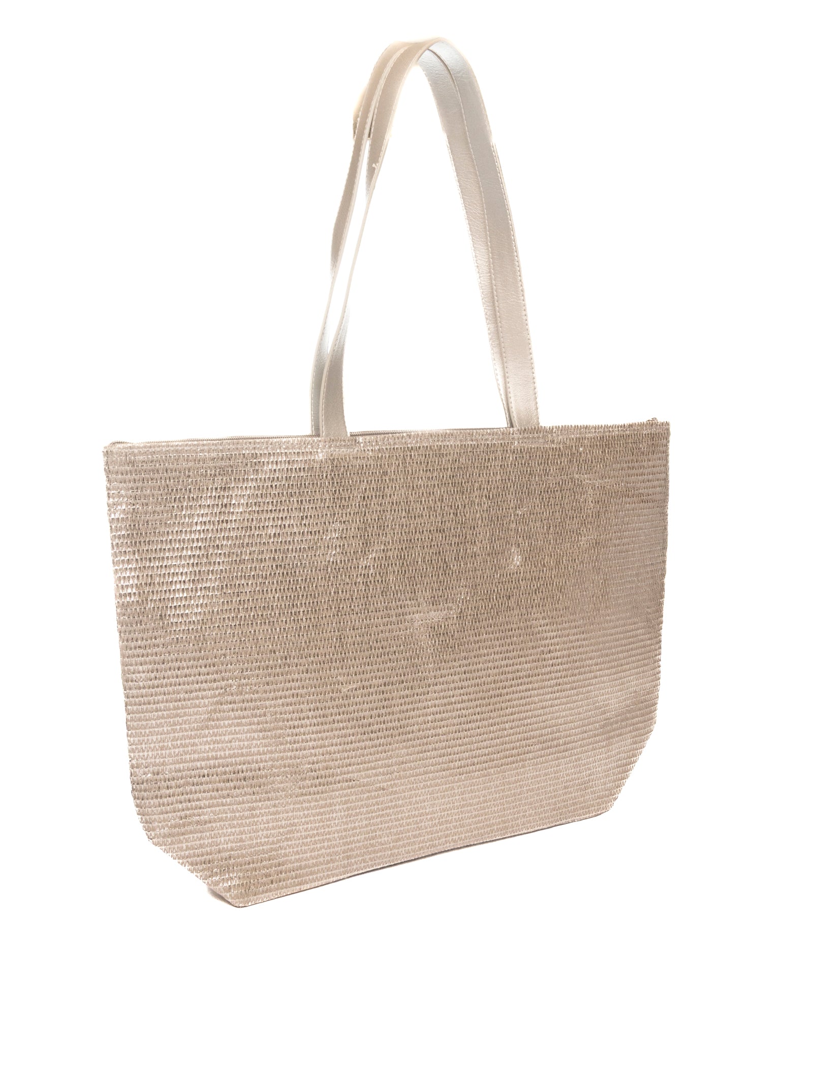 HATYOU Shopping raffia argento BP0319 LAMINATO-ARGENTO