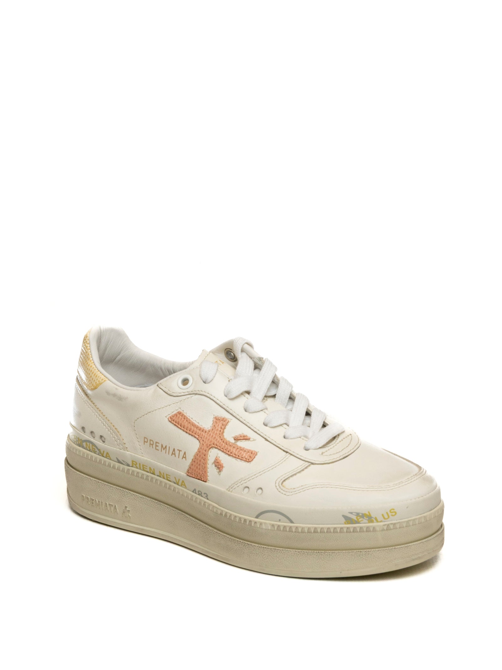 PREMIATA Sneaker micol bianco/rosa MICOL 8196-WHITE/PINK