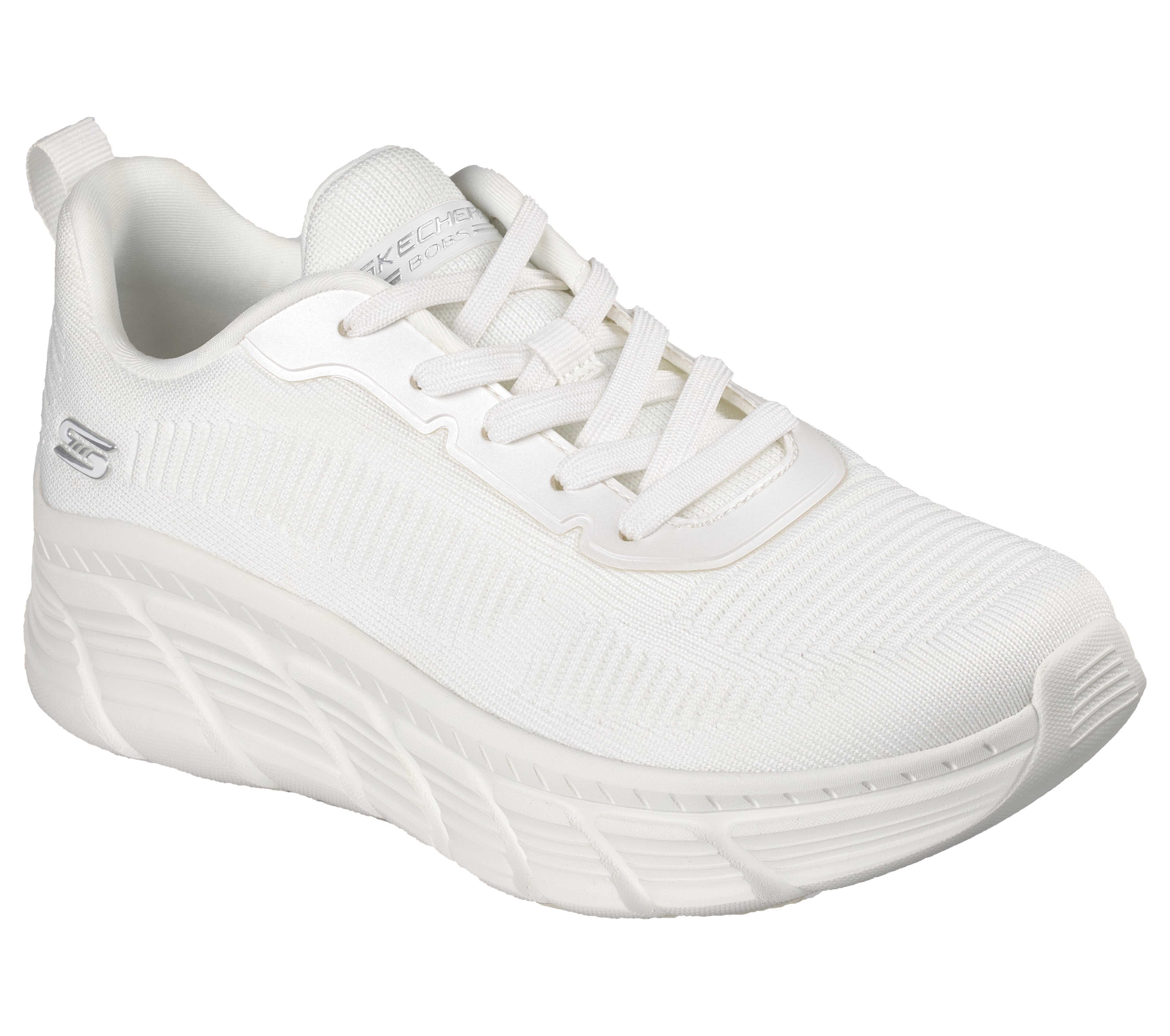 SKECHERS Sneaker bobs flex bianco 117385 BOBS B FLEX