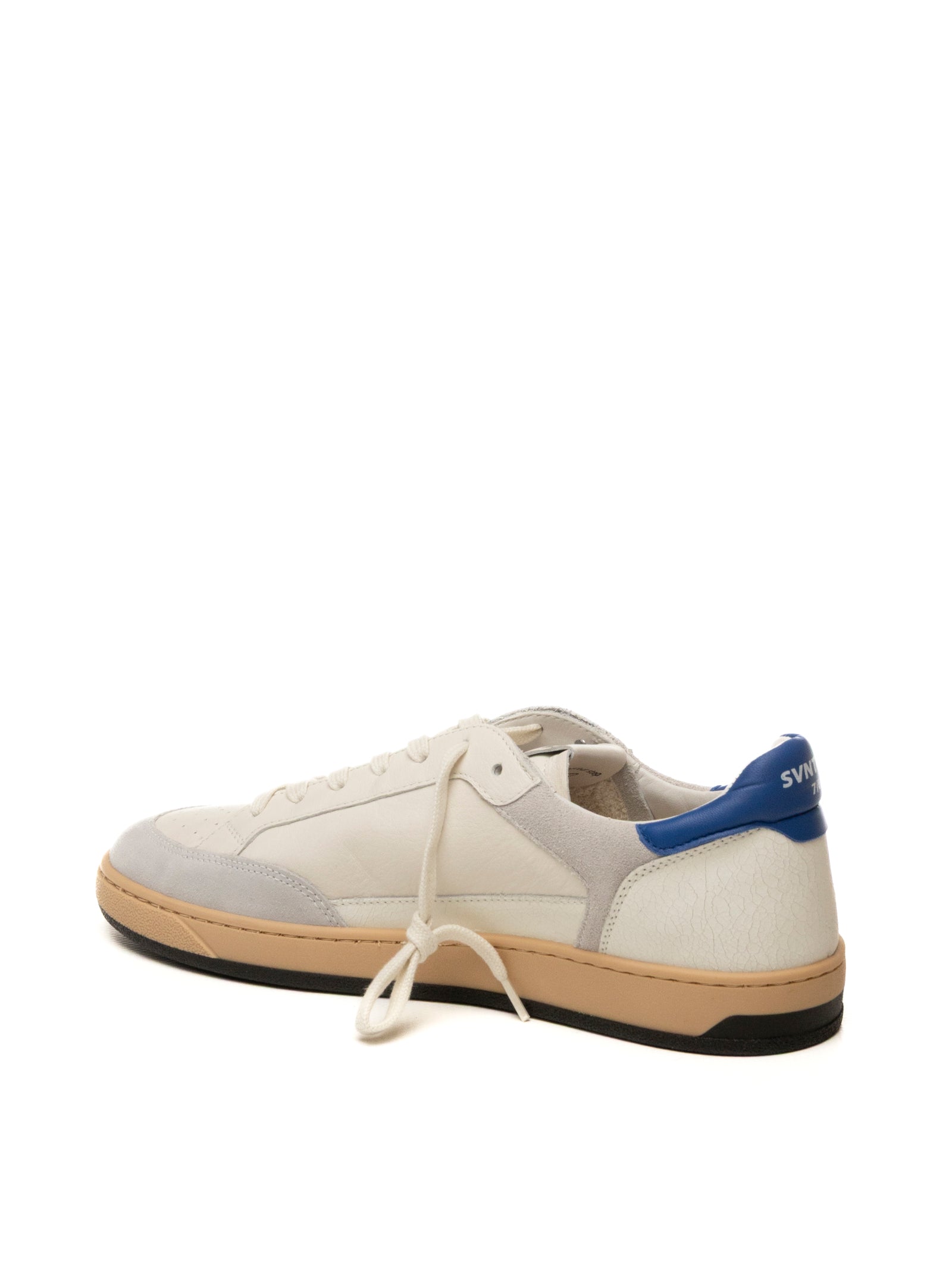 THE 76 Sneaker stay bianco/blu STAY U PELLE-BIA/BLUE