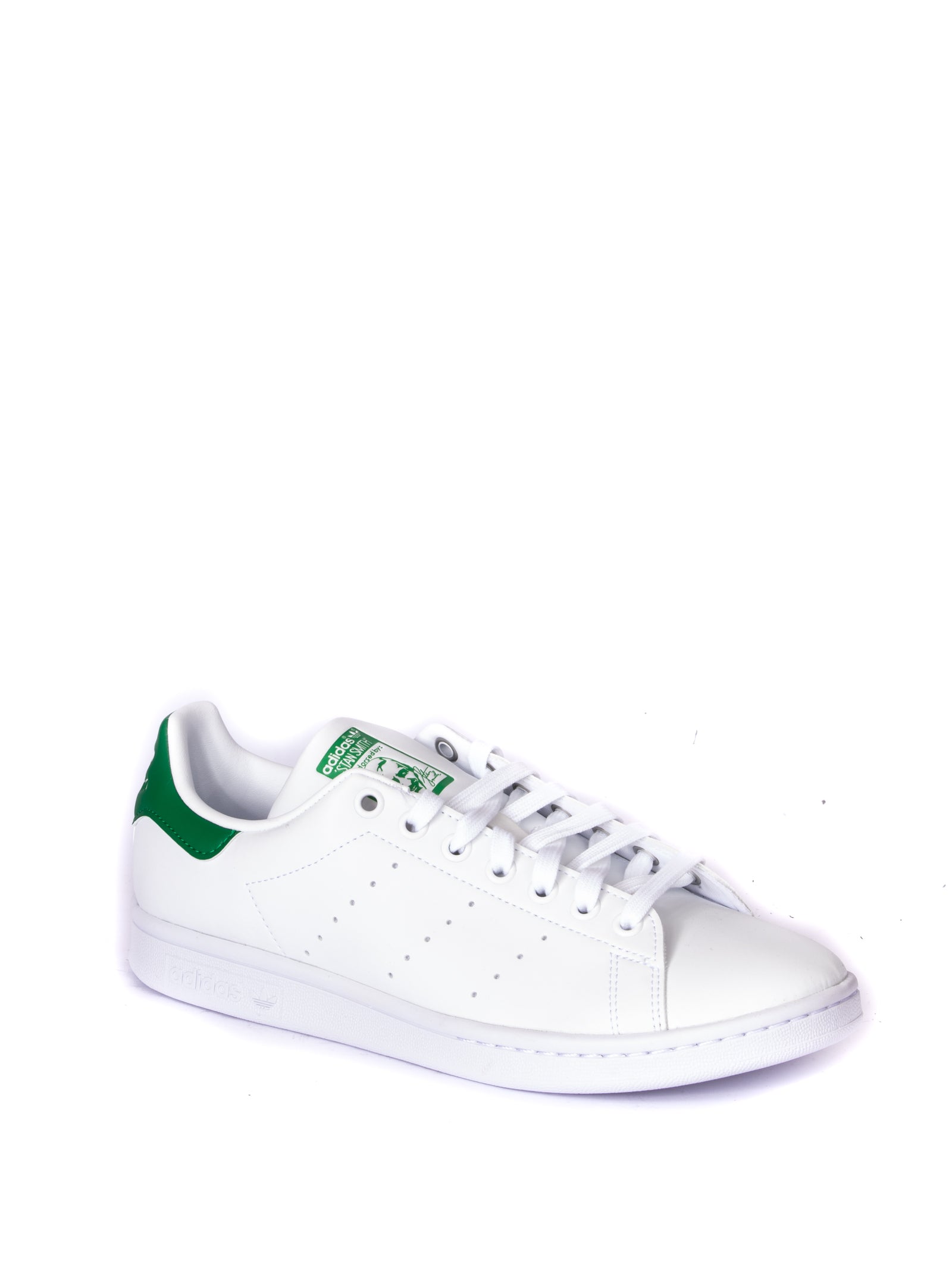 ADIDAS White/green stan smith sneaker<BR/> FX5502 STAN SMITH-BIANCO/VERDE 