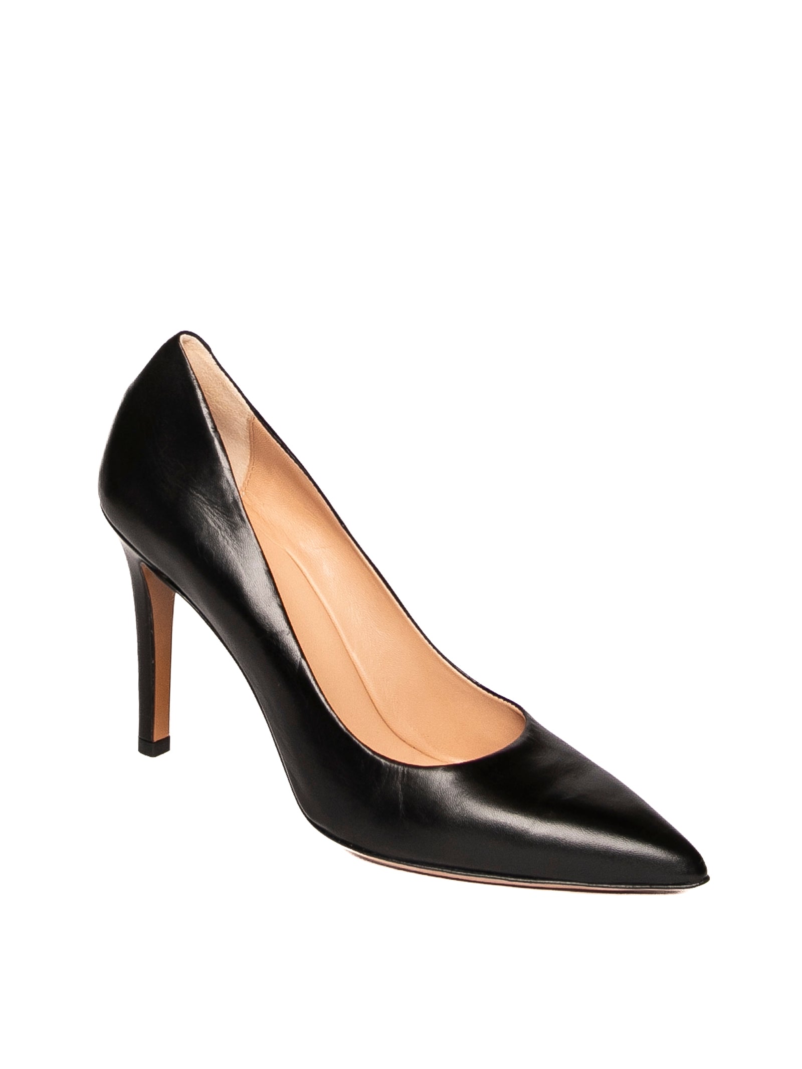FRANCO RUSSO décolleté in nappa nero<BR/> 1801/S NAPPA-NERO 
