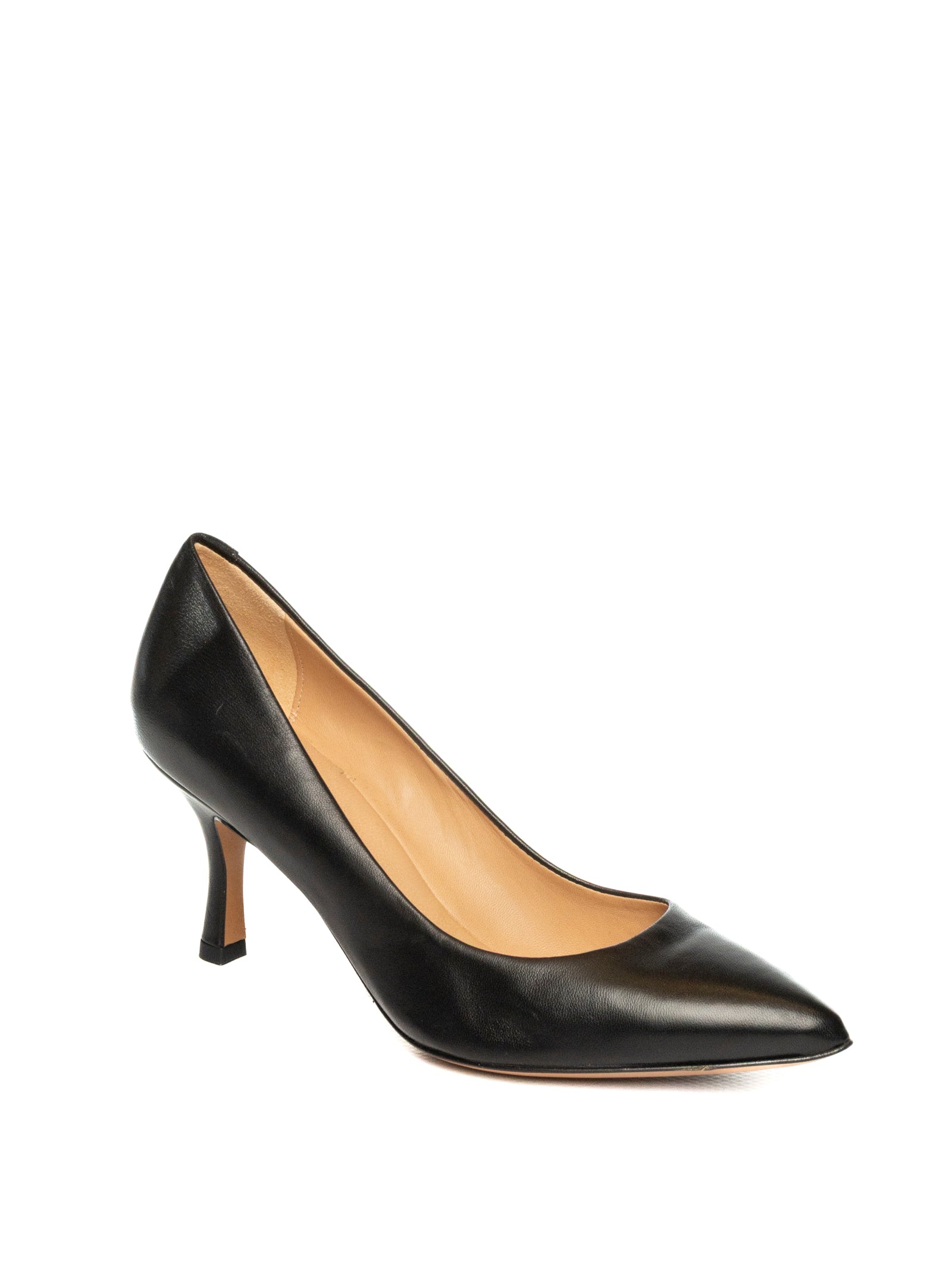 FRANCO RUSSO Décolleté nappa nero 1901 NAPPA-NERO 