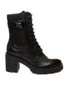 NERO GIARDINI Anfibio tacco pelle nero 514793 GUANTO-NERO 