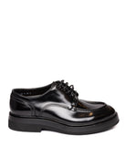 SANTONI Derby in pelle nero 18366 PELLE-NERO 
