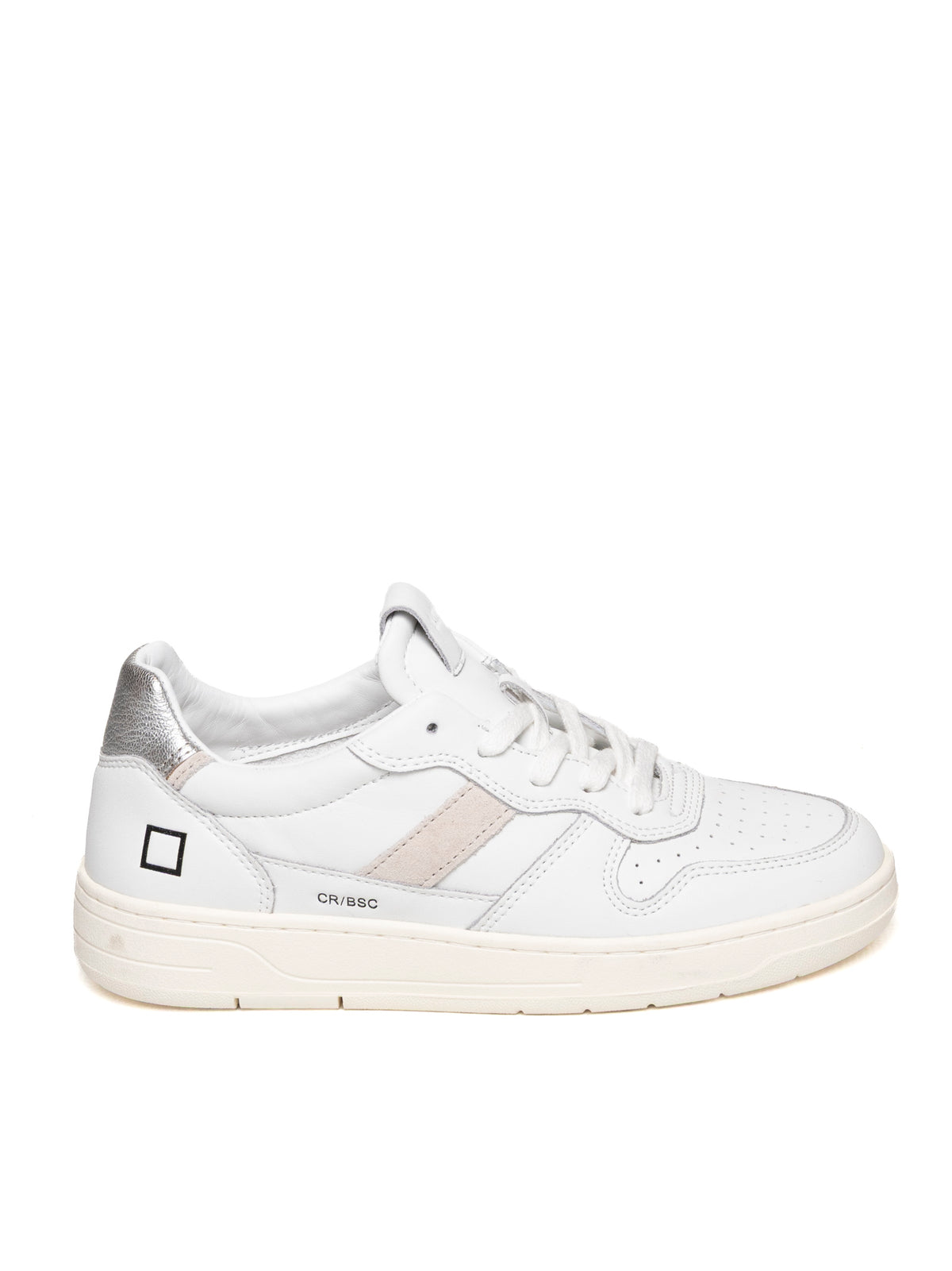 D.A.T.E.  COURT 2.0 D CALF-WHT/SILV 