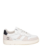 D.A.T.E.  COURT 2.0 U CALF/SUE-WHT/BLU 