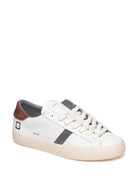 D.A.T.E.  HILL LOW U CALF-WHT/BORD 