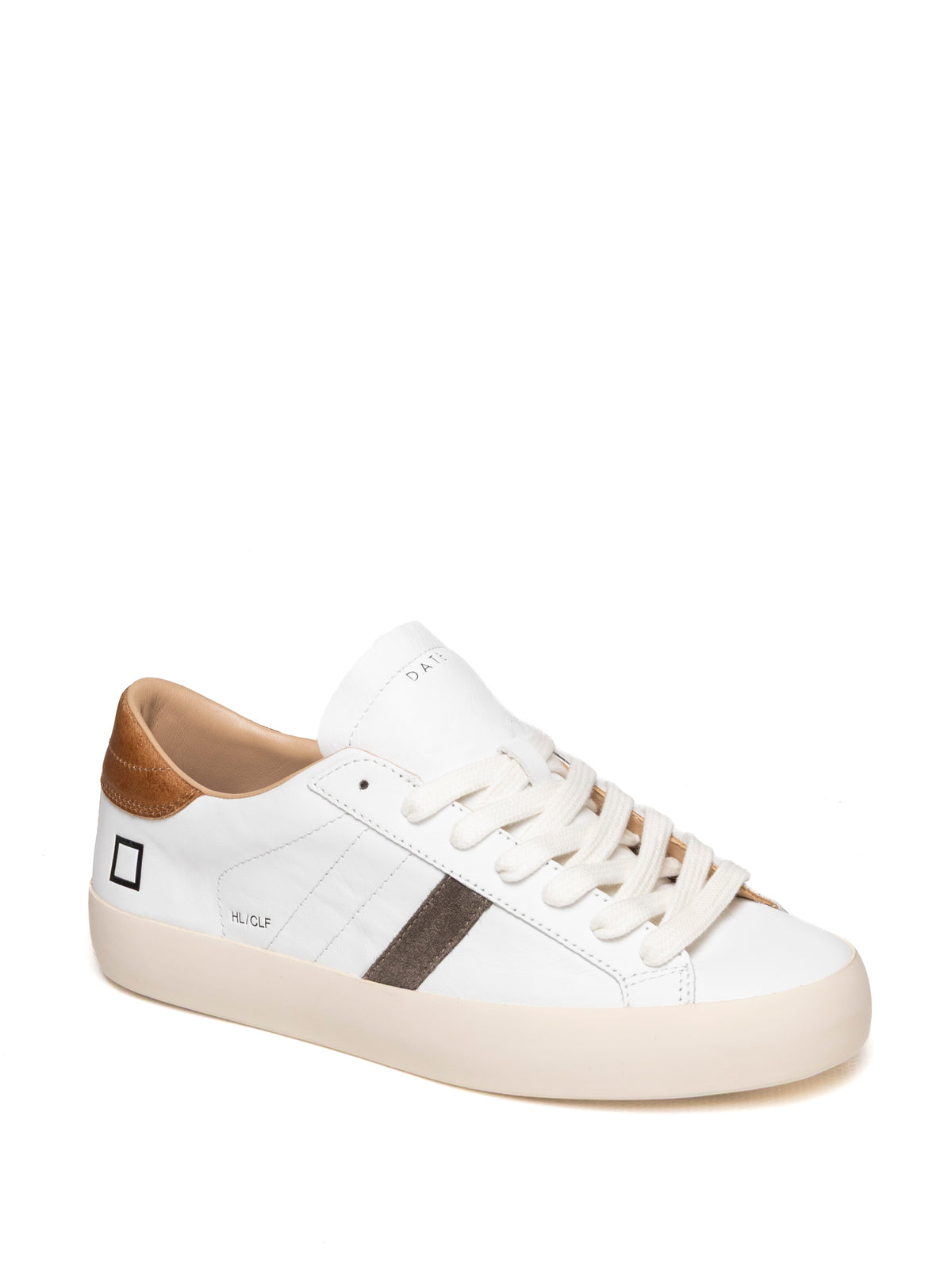 D.A.T.E.  HILL LOW U CALF-WHT/TAN 