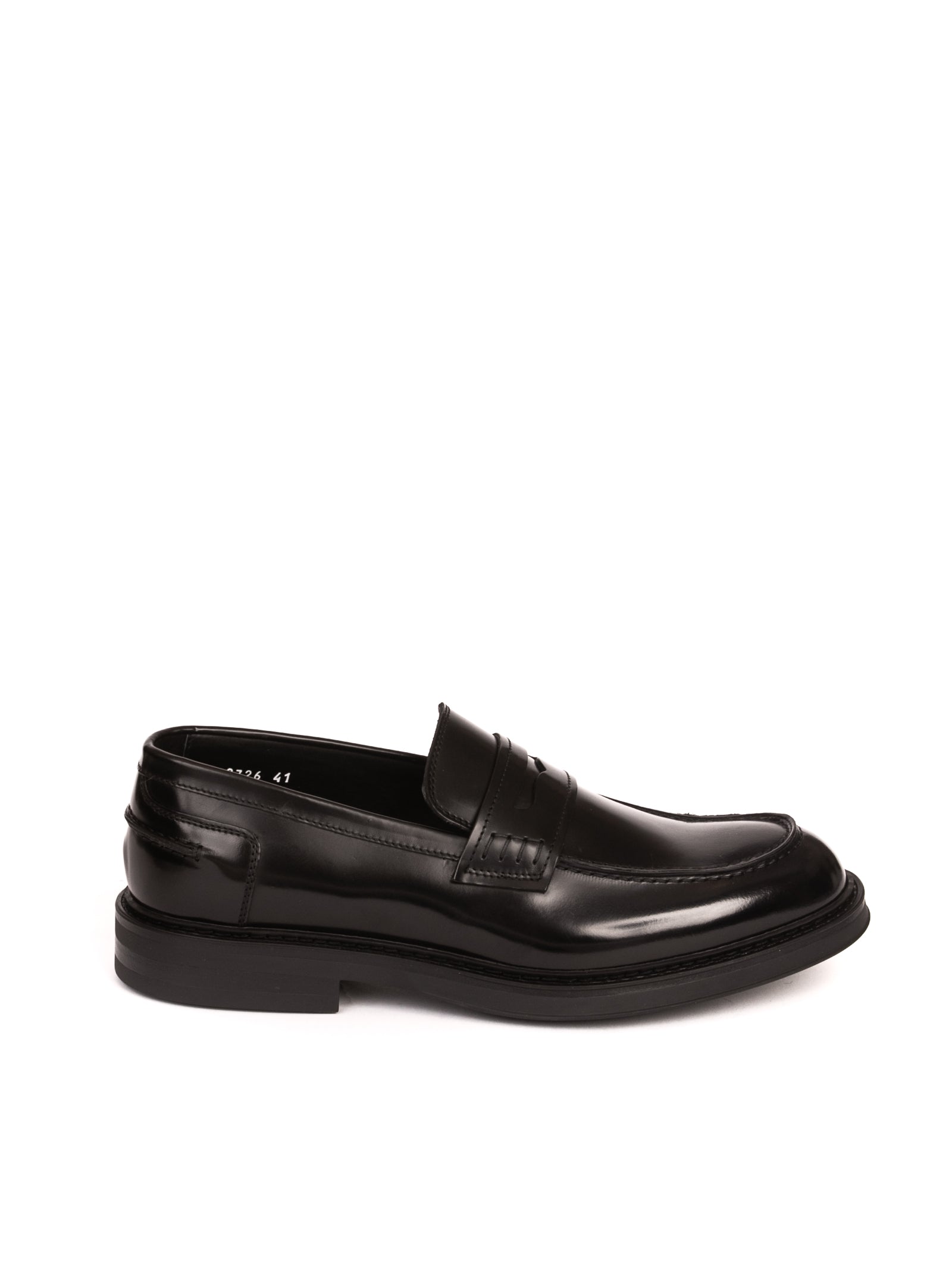 DOUCAL'S mocassino in pelle nero <BR/> 2726 HORSE-NERO 