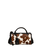 Borsa a mano Audrey GUESS maculata in pelle effetto cavallino con fermaglio e dettagli dorati