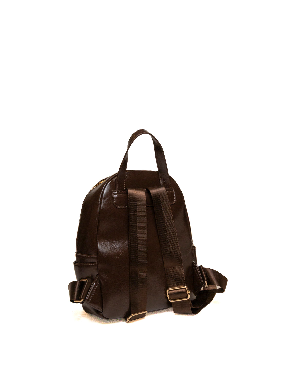 Retro dello zaino in pelle LE PANDORINE con spallacci regolabili e maniglia