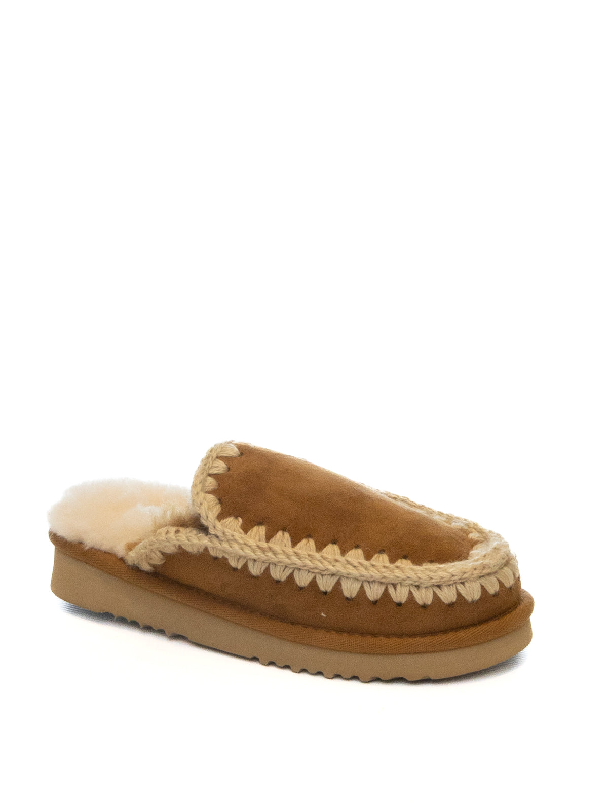 MOU eskimo stitching cognac ESKIMO SLIPPER 101125A-COG 
