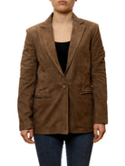 PK BY PASKAL blazer camoscio tortora 126 R-CAM-TORTORA 