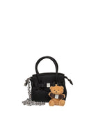 Borsa a mano in lycra nero Save My Bag con tracolla a catena fronte