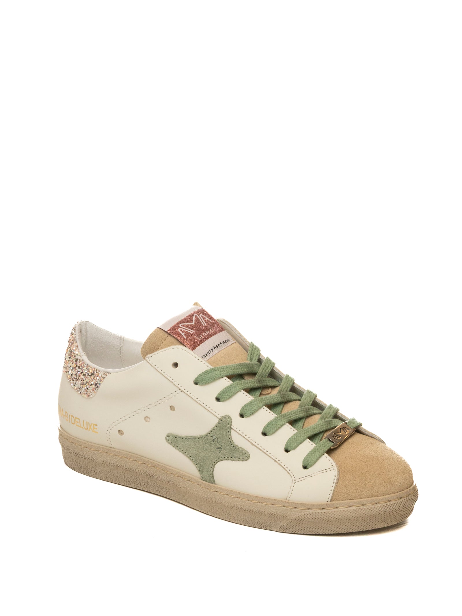 AMA BRAND DELUXE Sneaker snk bianco/verde SNK D 4507-BIA/VERDE 