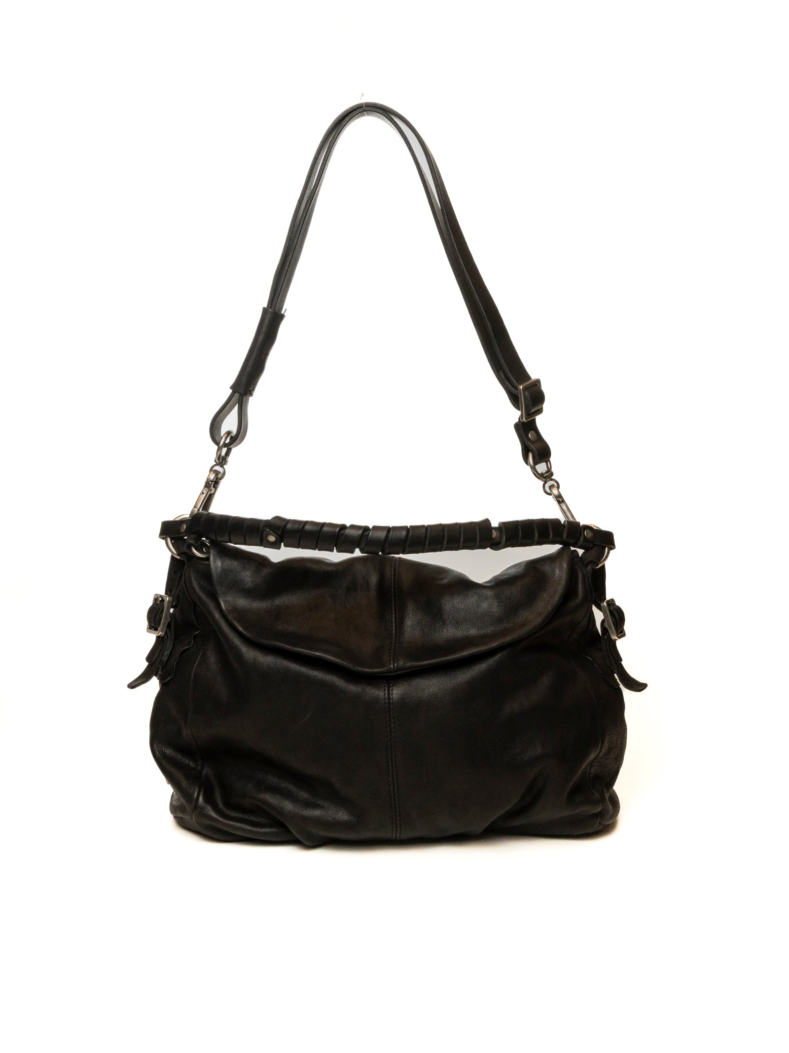 AS98 borsa a spalla nera 200805 PELLE-NERO 