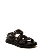 AS98 Sandalo pelle nero B60020 PELLE-NERO 