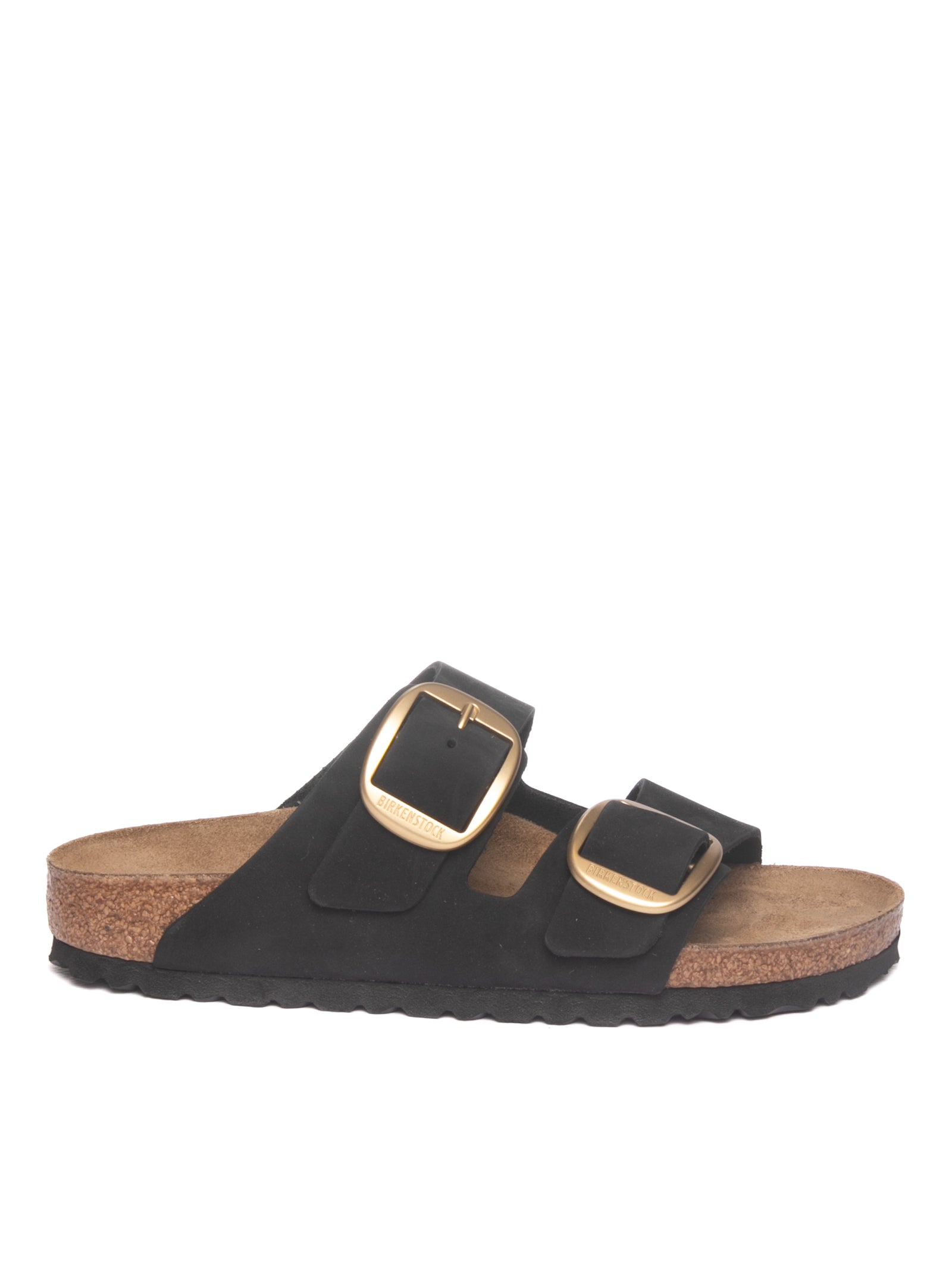 BIRKENSTOCK Sandalo arizona big buckle nero/oro ARIZONA BIG BUCKLE 1023290-BLACK 