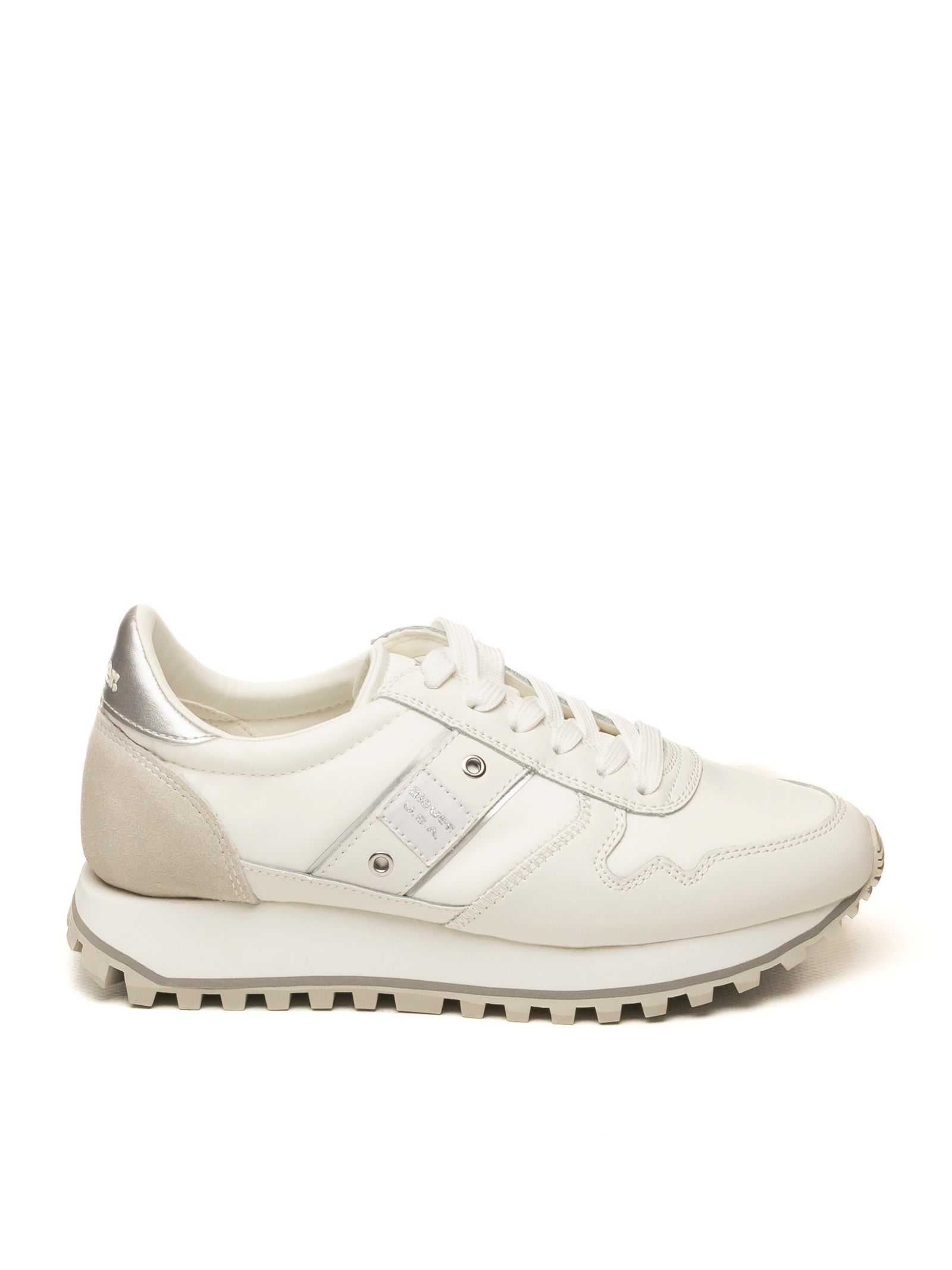 BLAUER Sneaker millen bianco/silver MILLEN03 TESS/CAM WHI/SILV 