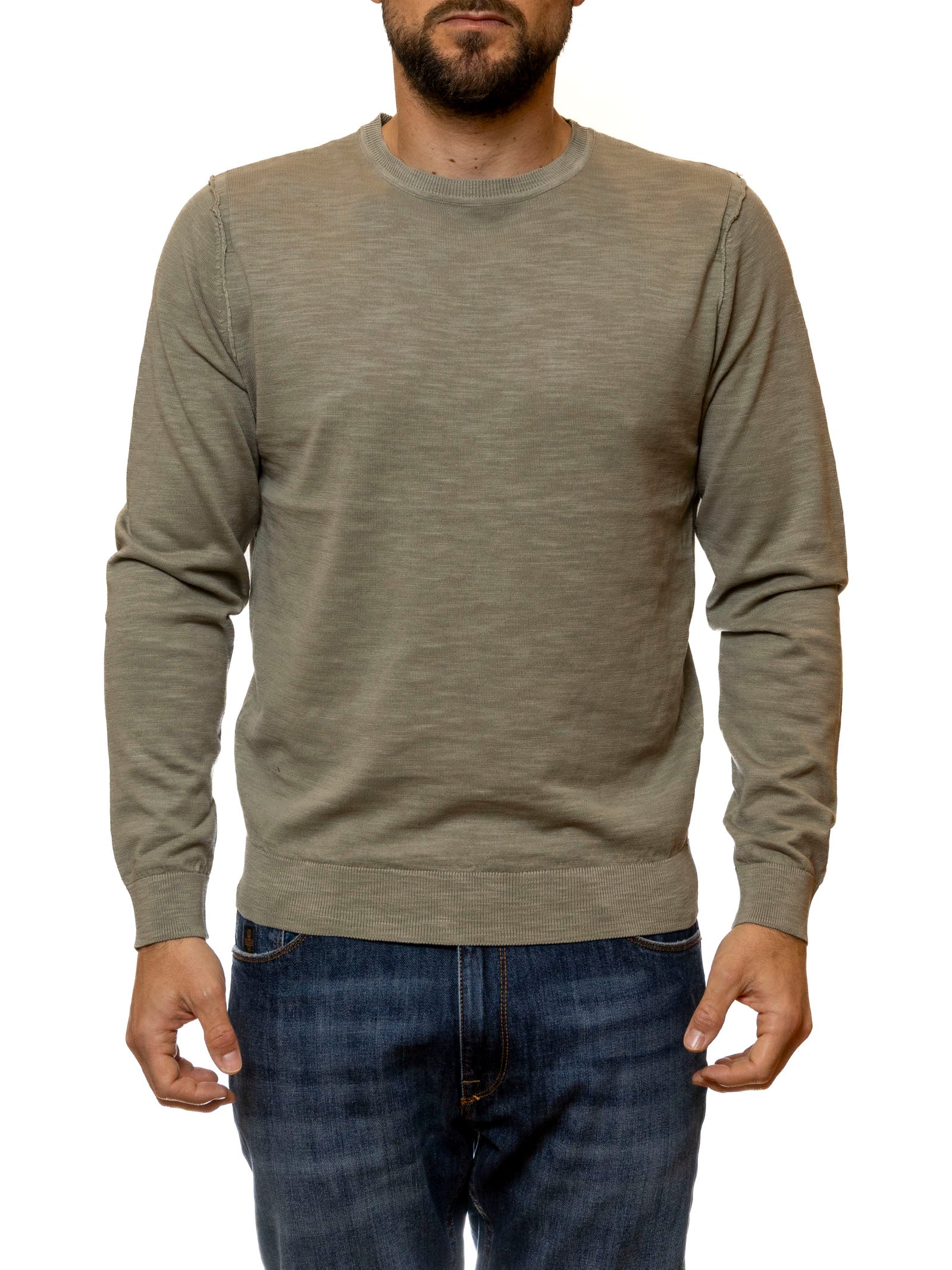 CENSURED girocollo cotone verde MMC247 TTC6-349 
