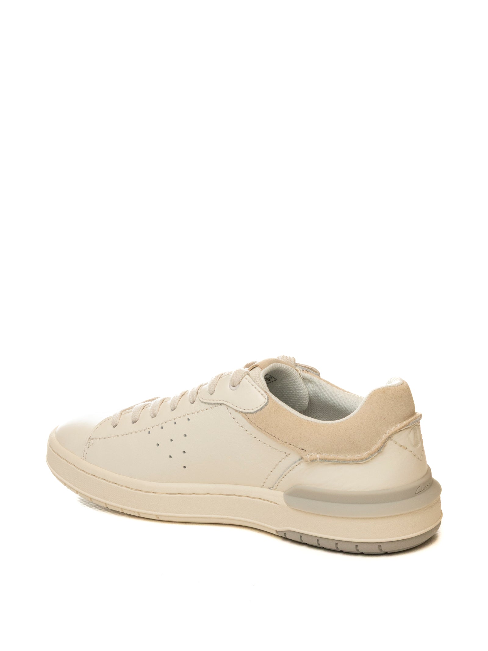 CLARKS ENGLAND Sneaker courtlite bianco COURTLITE2 RUN PELLE-WHITE 