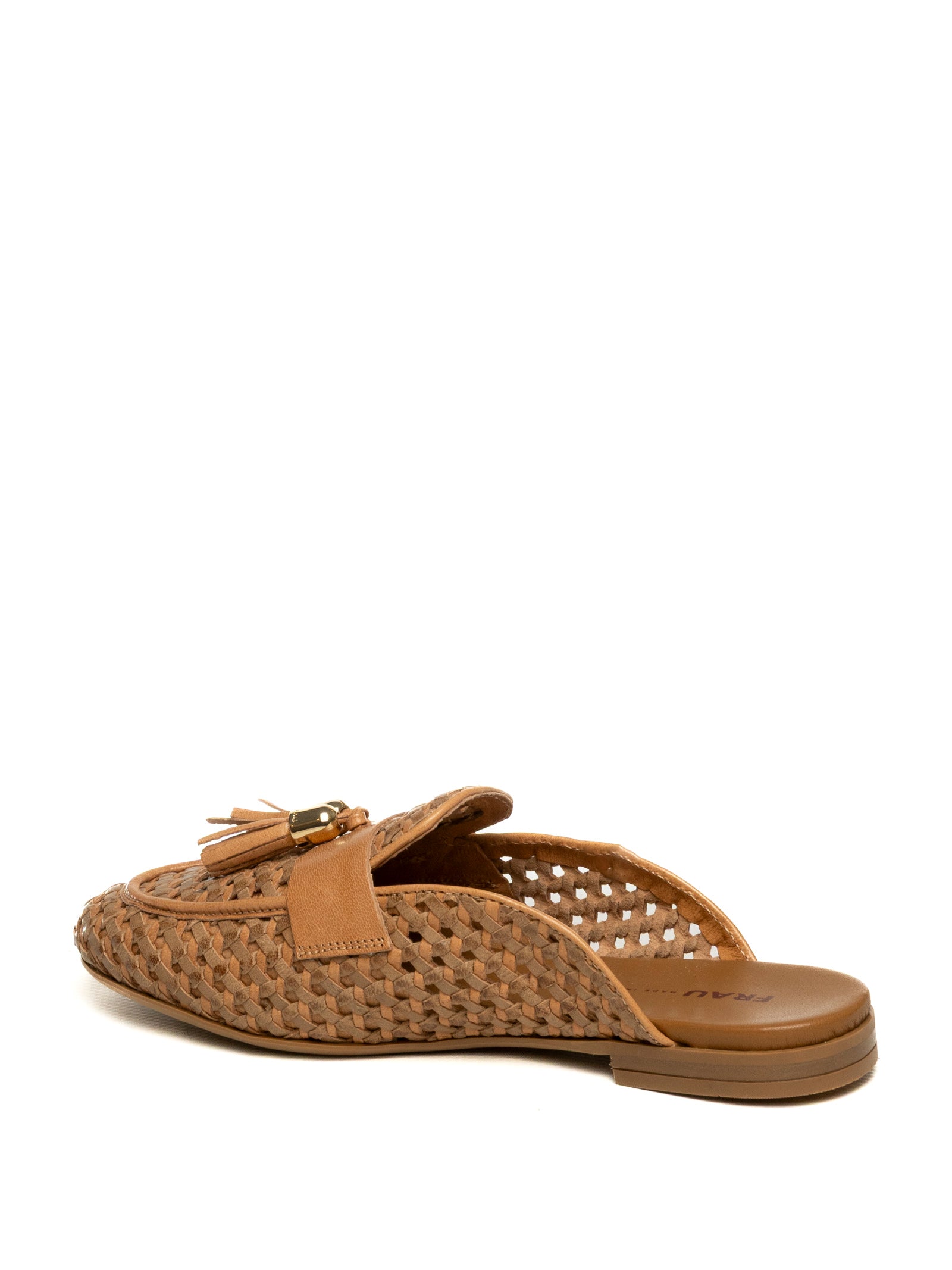 FRAU Sabot intrecciato marrone 95V7 VENEZIA.COOKIE 