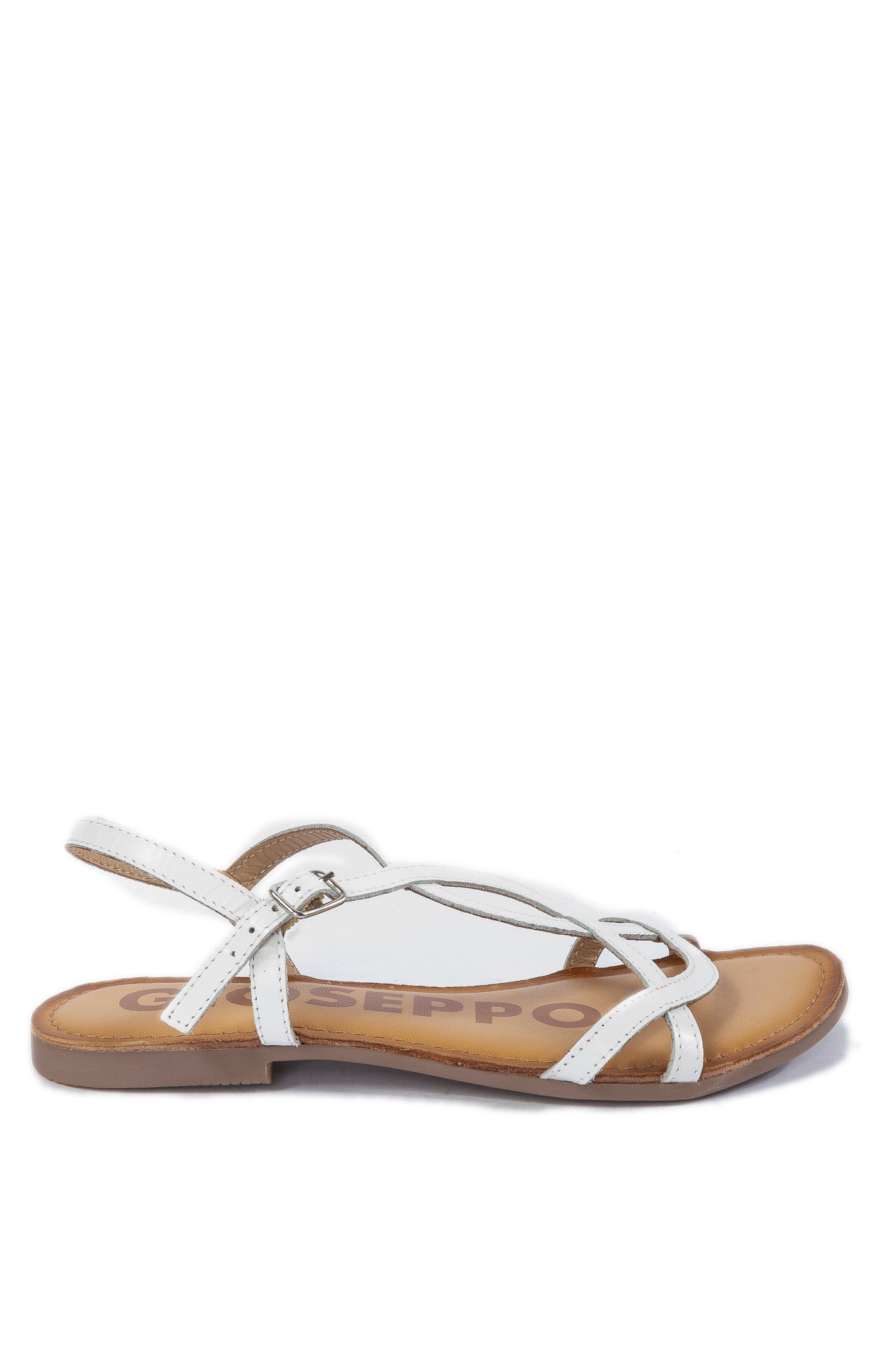 GIOSEPPO Sandalo pelle bianco 69113 LAMIN-BIANCO 