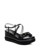 NERO GIARDINI Sandalo zeppa nero E615953 TAMIGI-NERO 