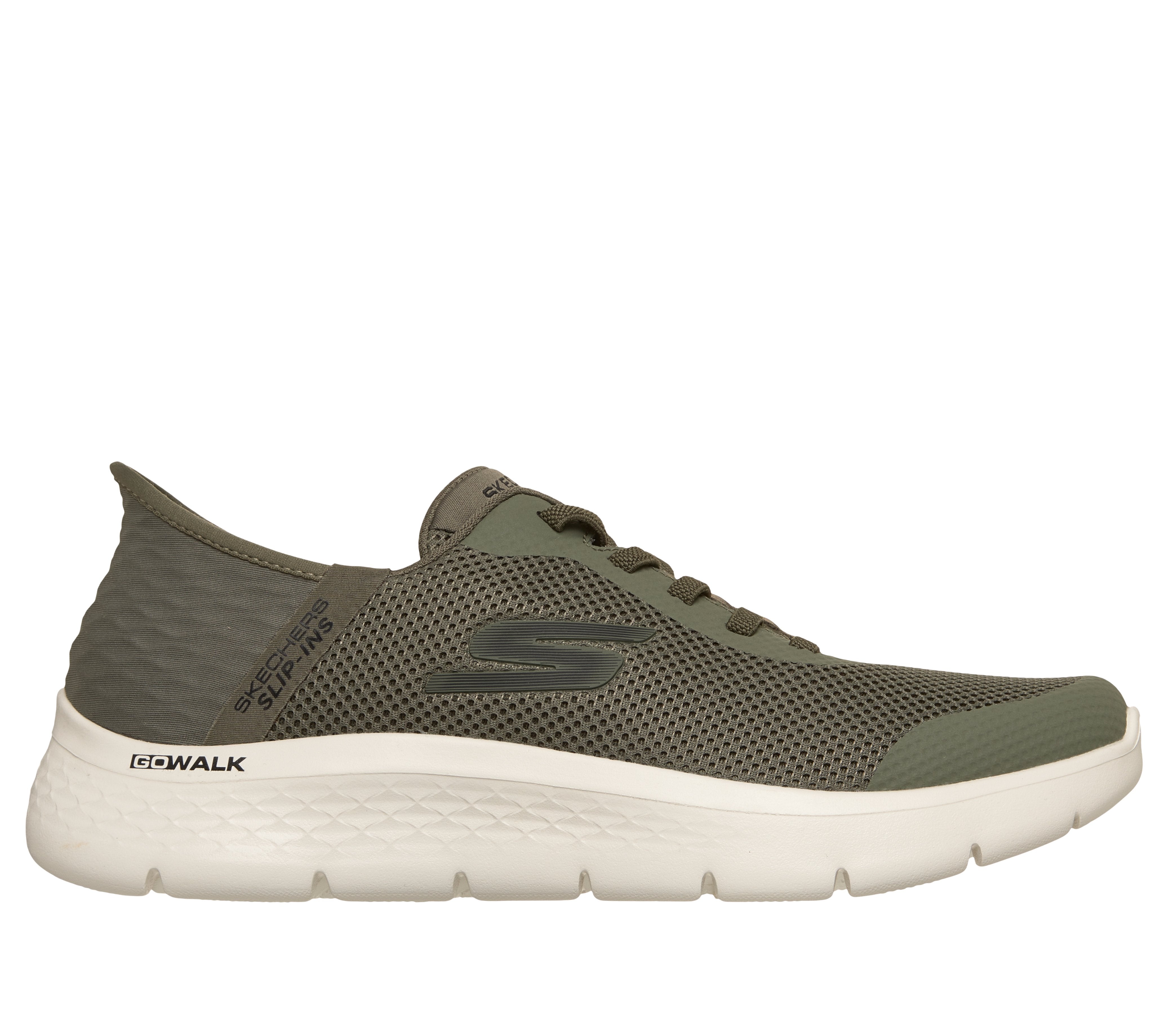 SKECHERS Sneaker go walk flex slip ins oliva 216324 GO WALK FLEX-OLBK 