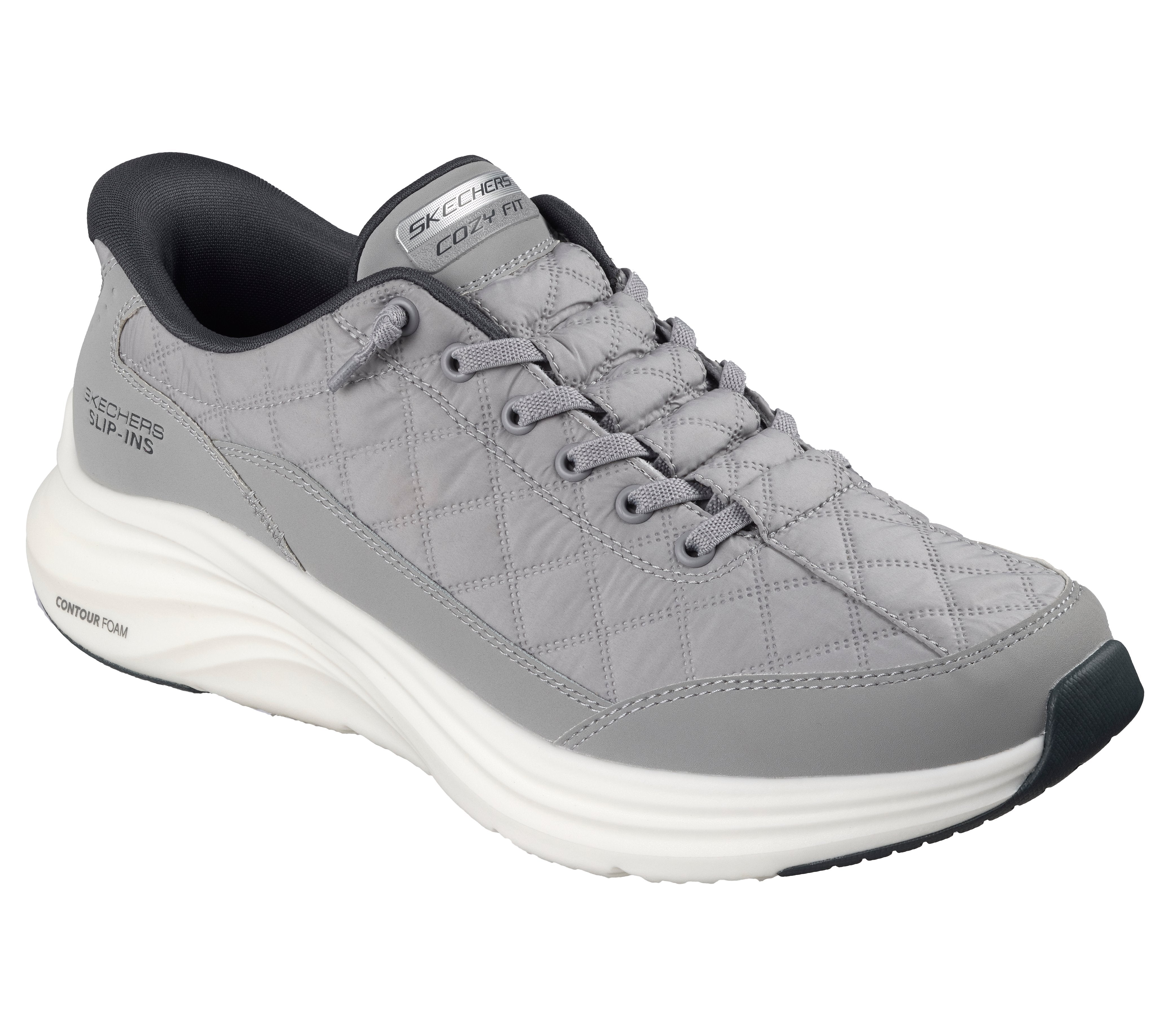 SKECHERS Sneaker contour slip ins grigio 232619 CONTOUR FOAM-GRY 